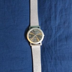 RARE Sharper Image Silver Waterproof Watch